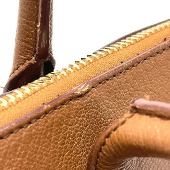 MAX MARA 14-51-12641 Turn lock Bags Tote Bag Hand Bag Leather Brown/GoldHardware